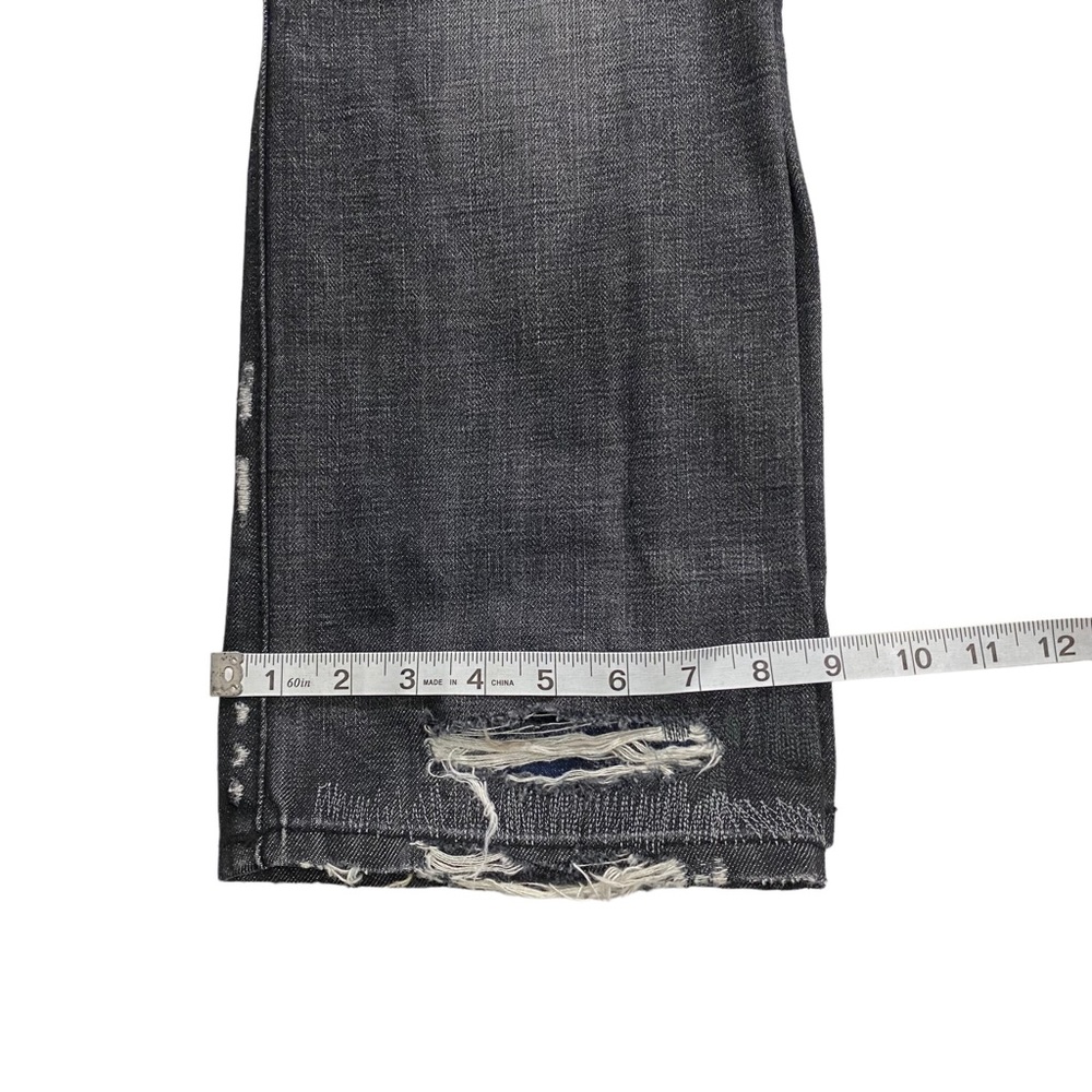 Cult of Individuality Rebel Straight Japanese Selvedge Men Black Wash Jean Sz 33 - Picture 14 of 15